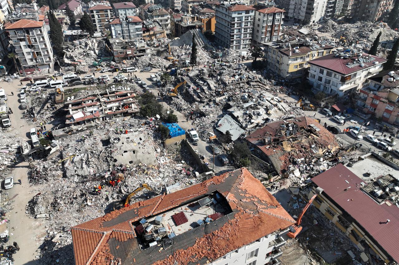 The aftermath of the deadly earthquake is seen in Hatay