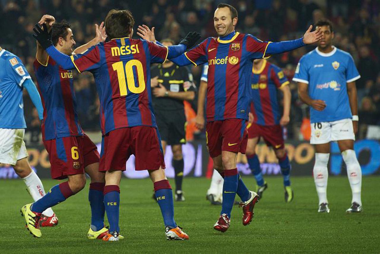messi iniesta