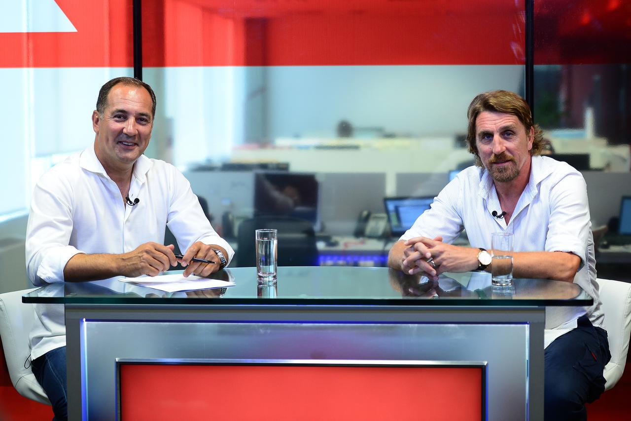 Igor Štimac i Alen Bokšić u emisiji Večernji pressing