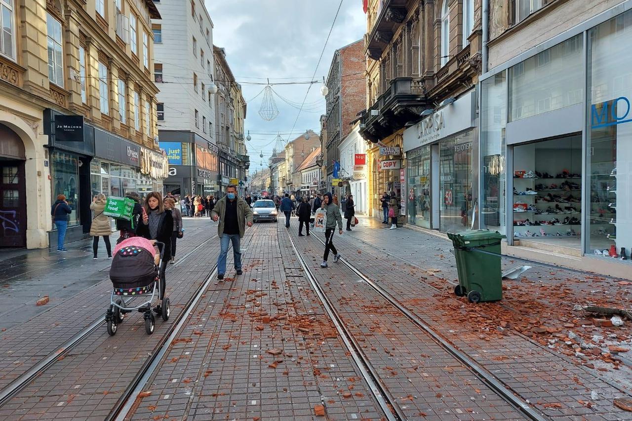 Centar Zagreba nakon potresa