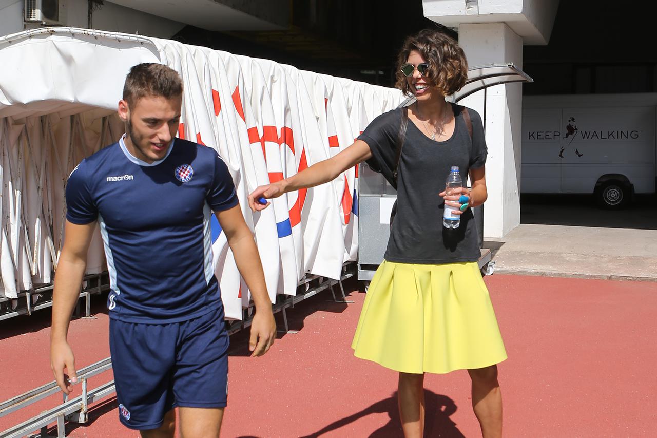Split: Blanka Vlaši? posjetila trening Hajduka