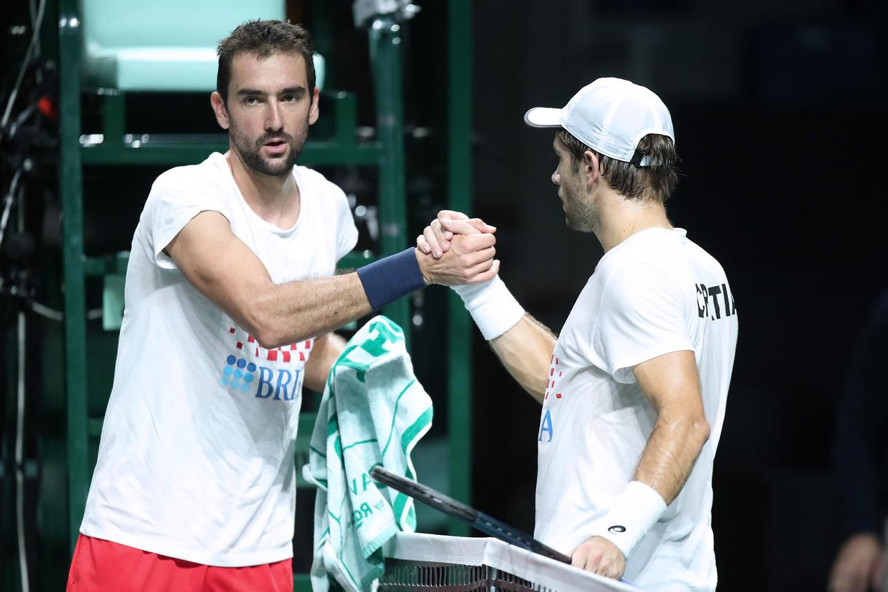 Trening hrvatske reprezentacije na Davis Cupu u Malagi