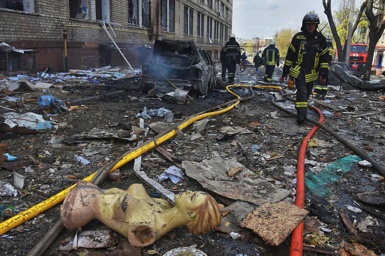 Izgled Harkiva nakon ruskog granatiranja