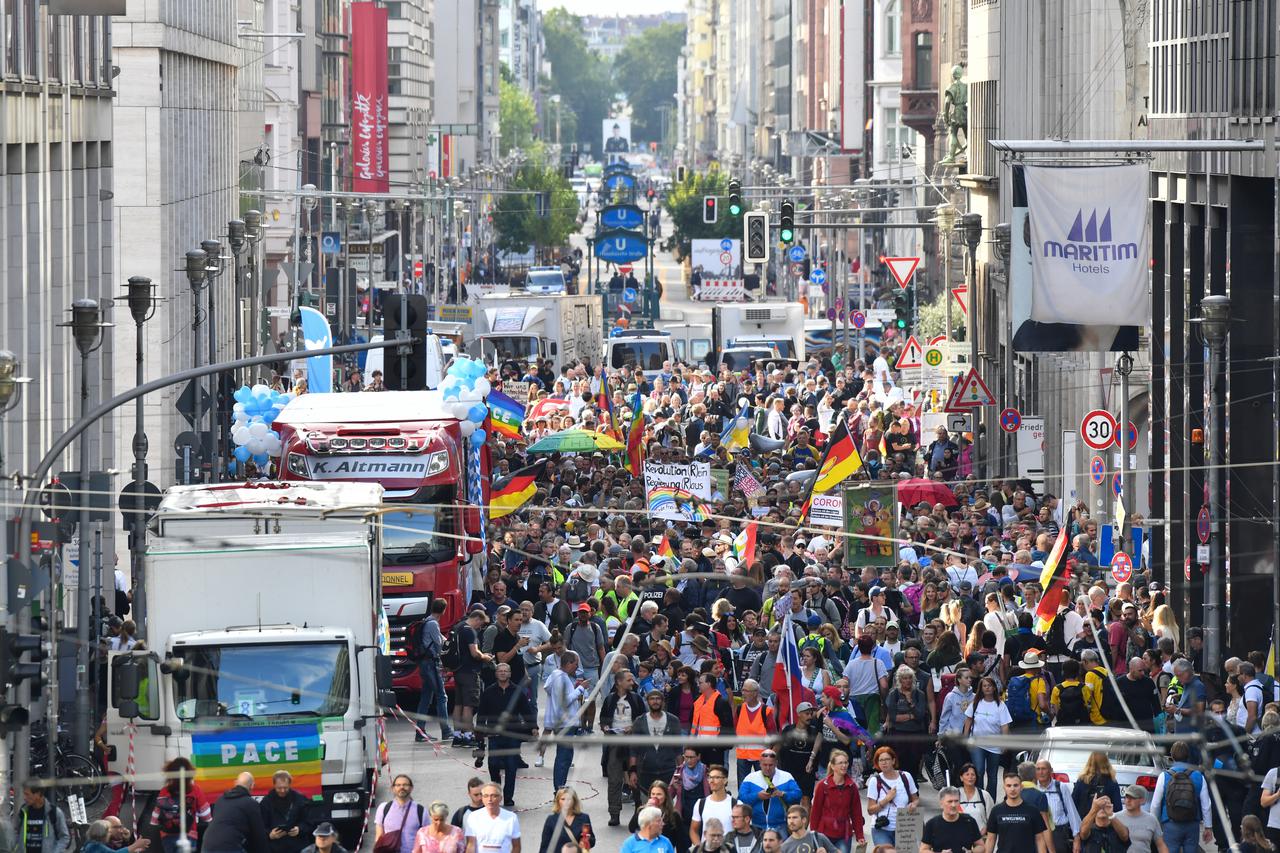 Protest against Corona measures Berlin