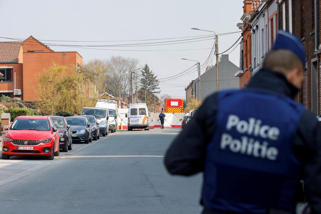 A vehicle runs into a group of Belgian carnival performers, in Strepy-Bracquegnies