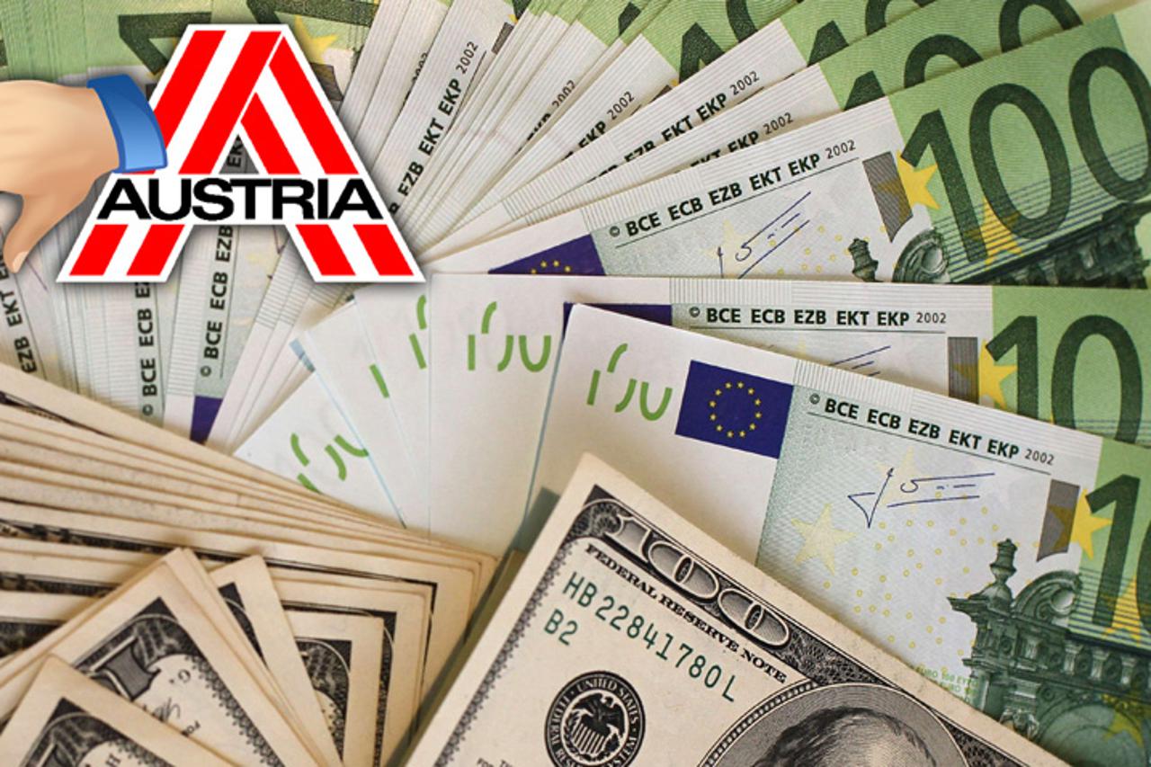 Austrija euro palac dolje