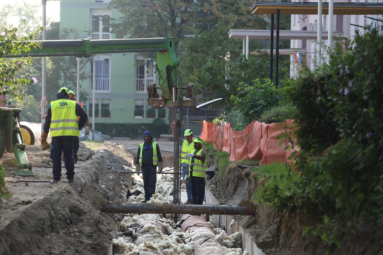 Zagreb: Radovi na revitalizaciji magistralnog vrelovoda u Hanamanovoj ulici