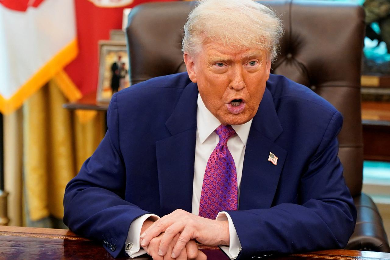 U.S. President Trump at the White House in Washington