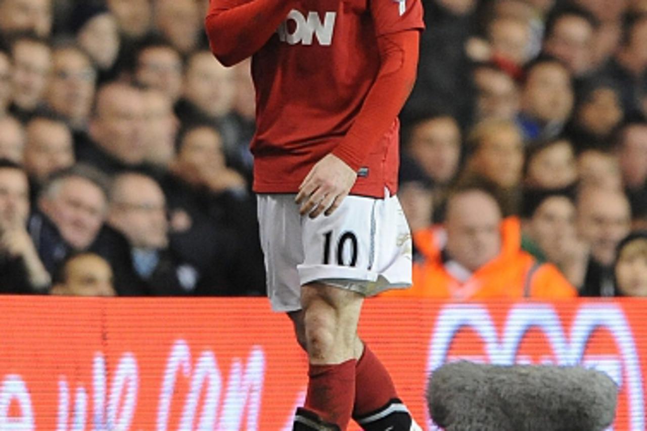'Manchester United\'s Wayne Rooney reacts during the match Photo: Press Association/Pixsell'