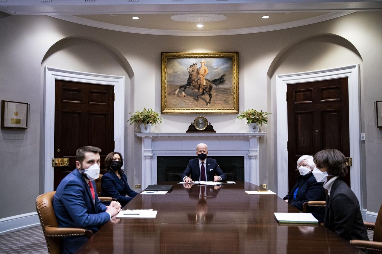 President Biden Receives an Economic Briefing at the White House