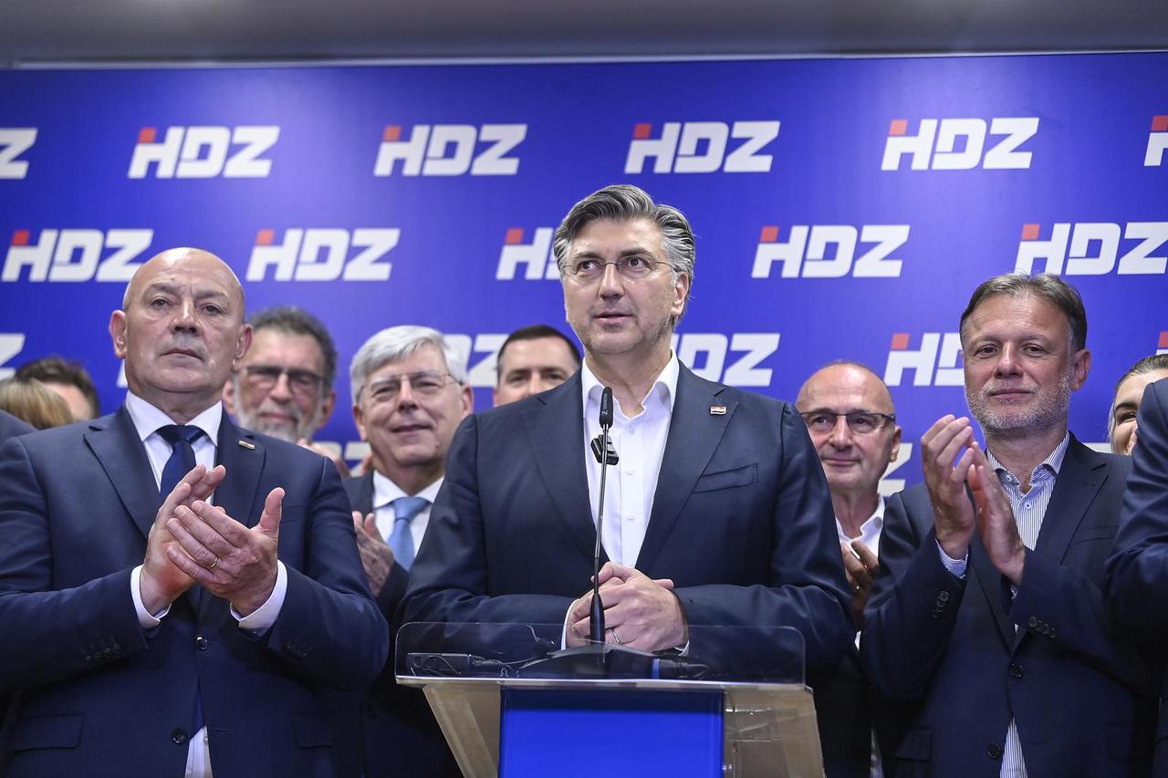 Zagreb: Andrej Plenković dao je izjavu medijima o rezultatima drugog kruga lokalnih izbora