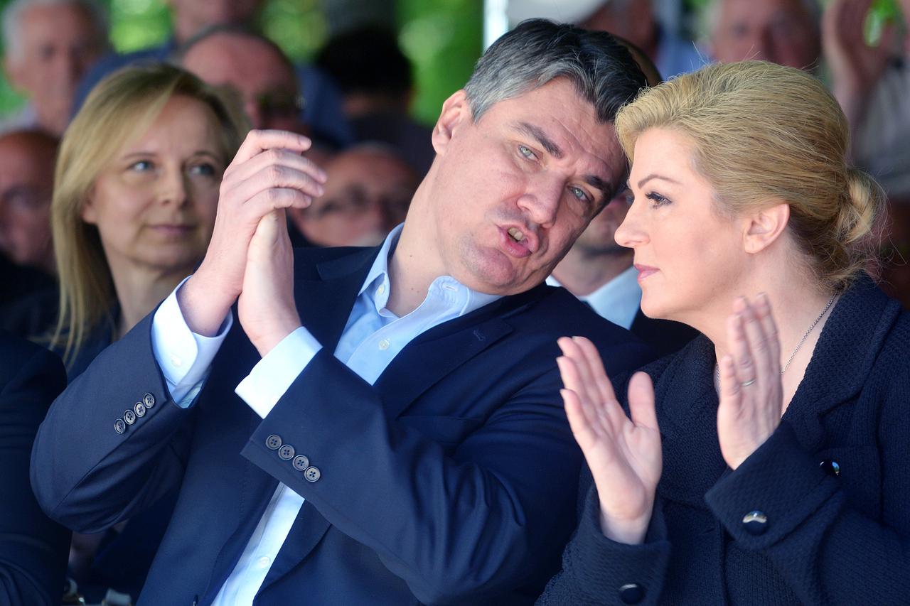 Zoran Milanović i Kolinda Grabar-Kitarović u Brezovici 2015.