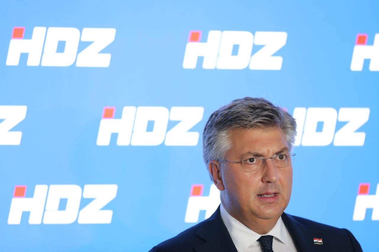 Zagreb: Plenković dao izjavu nakon Sjednice šireg Predsjedništva HDZ-a