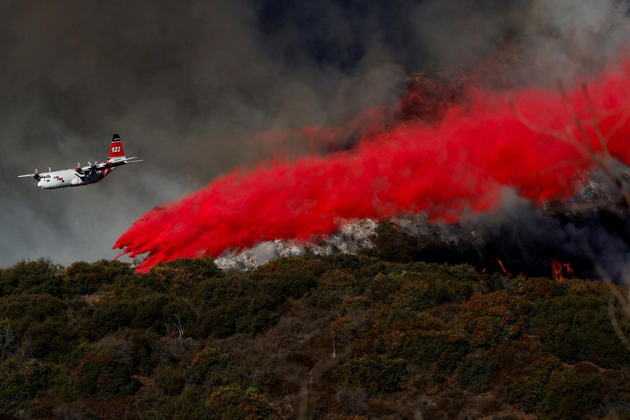 FILE PHOTO: Wildfires in Los Angeles