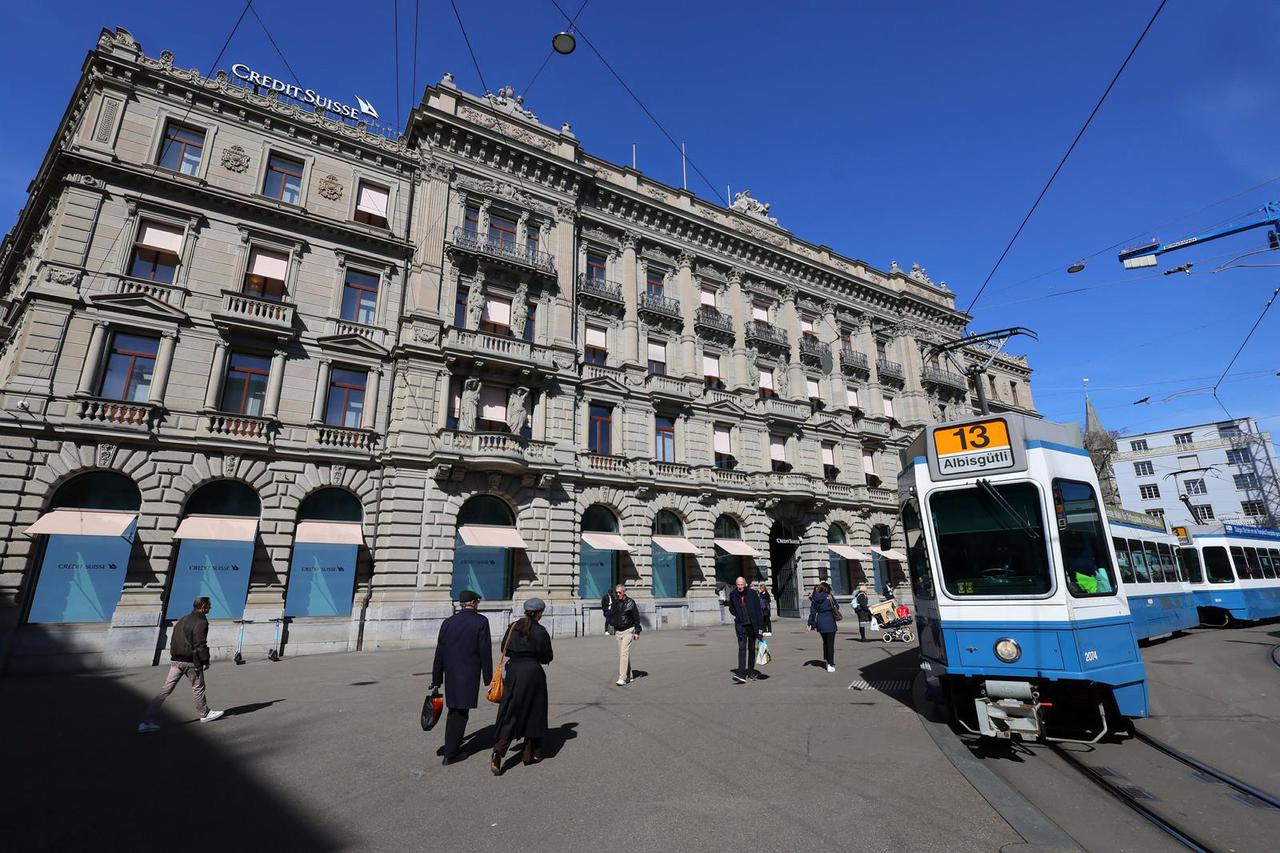 Credit Suisse bank's headquarters in Zurich