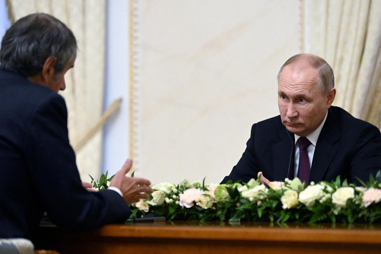 Russian President Putin meets International Atomic Energy Agency head Grossi in Saint Petersburg