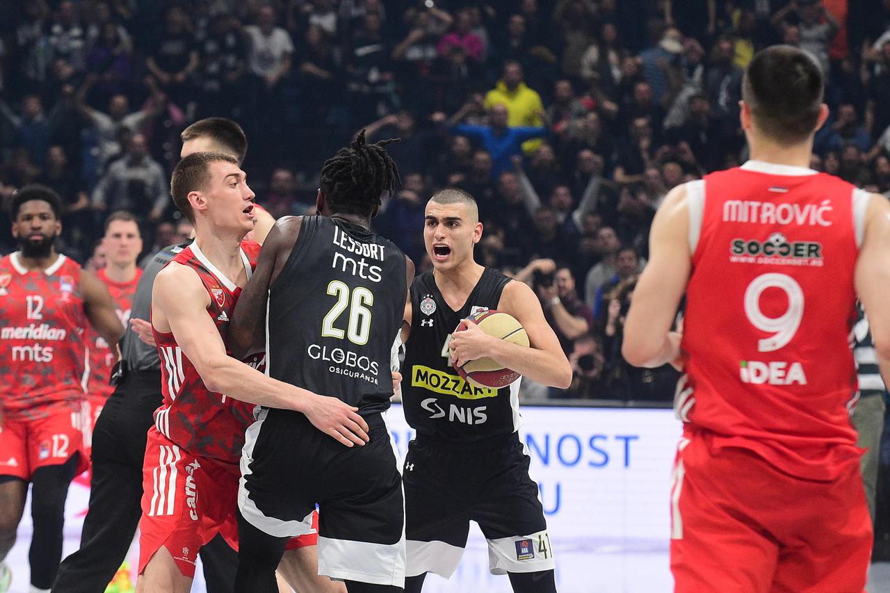 Beograd: Utakmica 21. kola Admiral Bet Aba Lige između KK Partizan i KK Crvena zvezda 