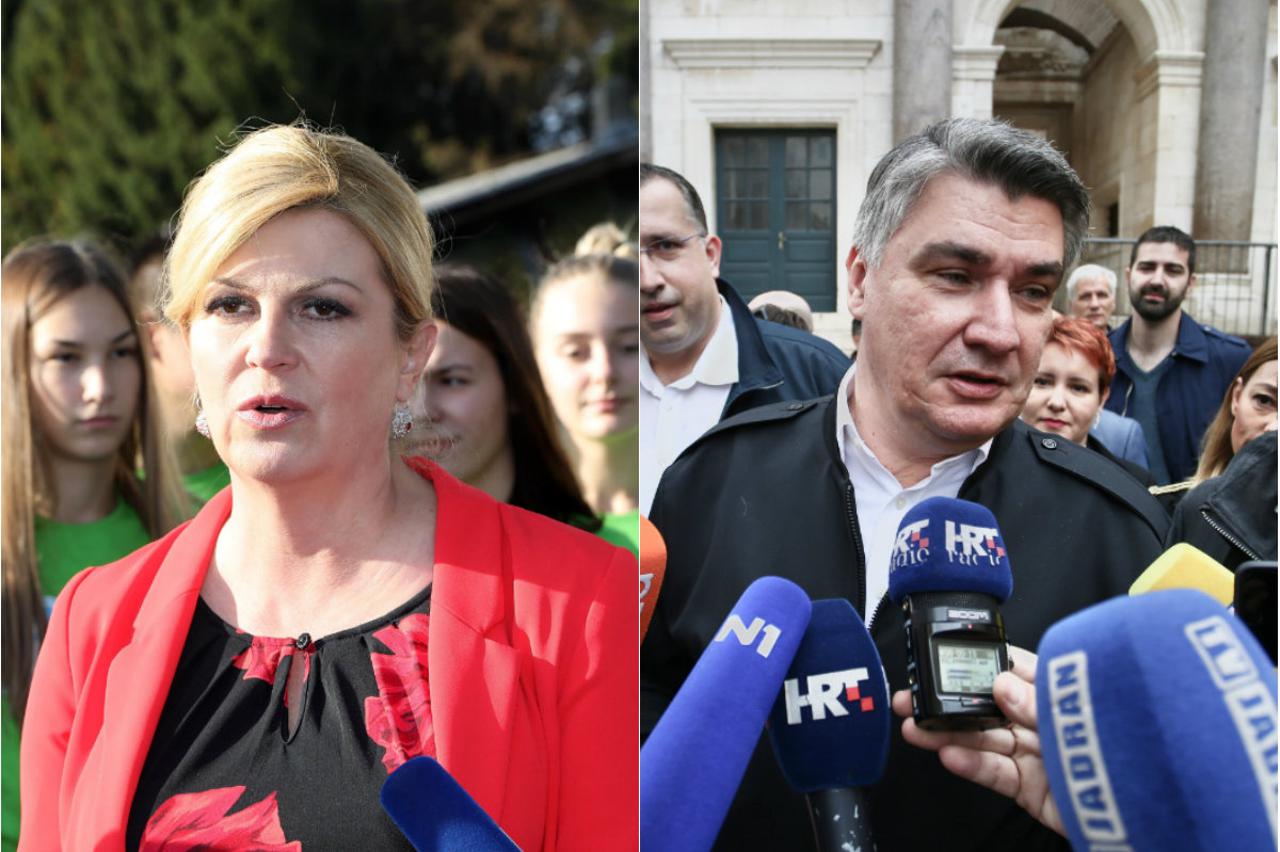 Kolinda Grabar-Kitarović i Zoran Milanović