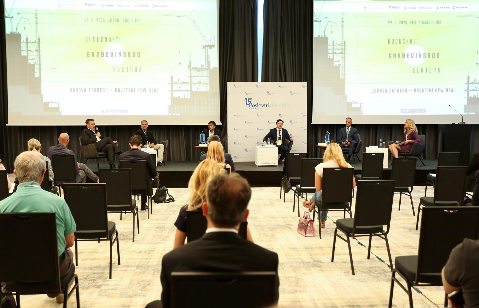 29.06.2020., Zagreb, Konferencija Buducnost gradjevinskog sektoraPhoto: Emica Elvedji/PIXSELL