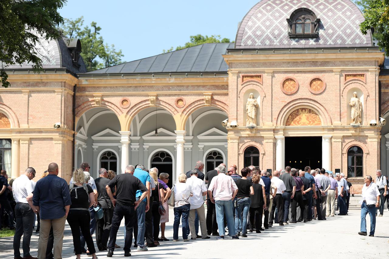 Dragutin Šurbek, pogreb