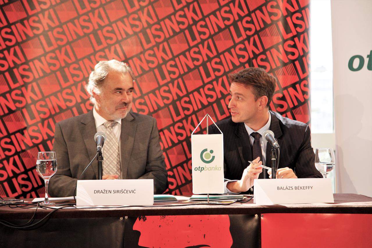 Ravnatelj Dvorane Dražen Siriščević i predsjednik Uprave OTP banke Balázs Békeffy
