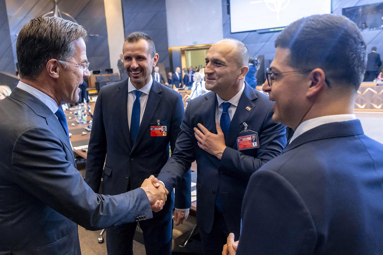 A meeting of NATO defense ministers in Brussels..