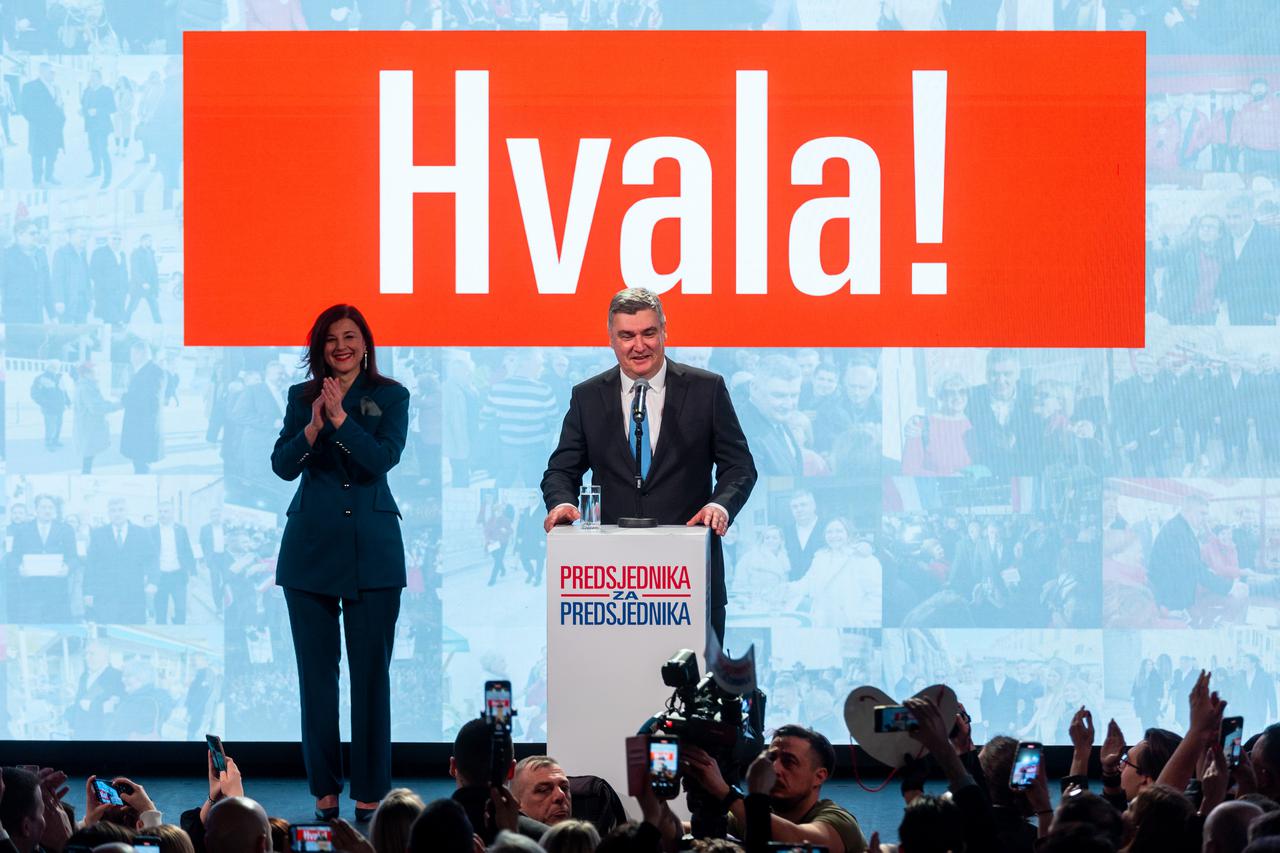 Zagreb: Zoran Milanović pobijedio na predsjedničkim izborima