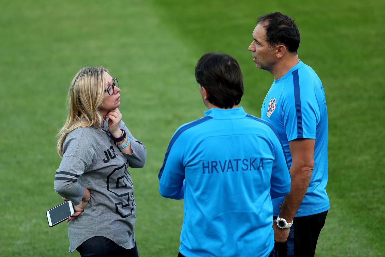 Moskva: Trening hrvatske nogometne reprezentacije na stadionu Lužnjiki