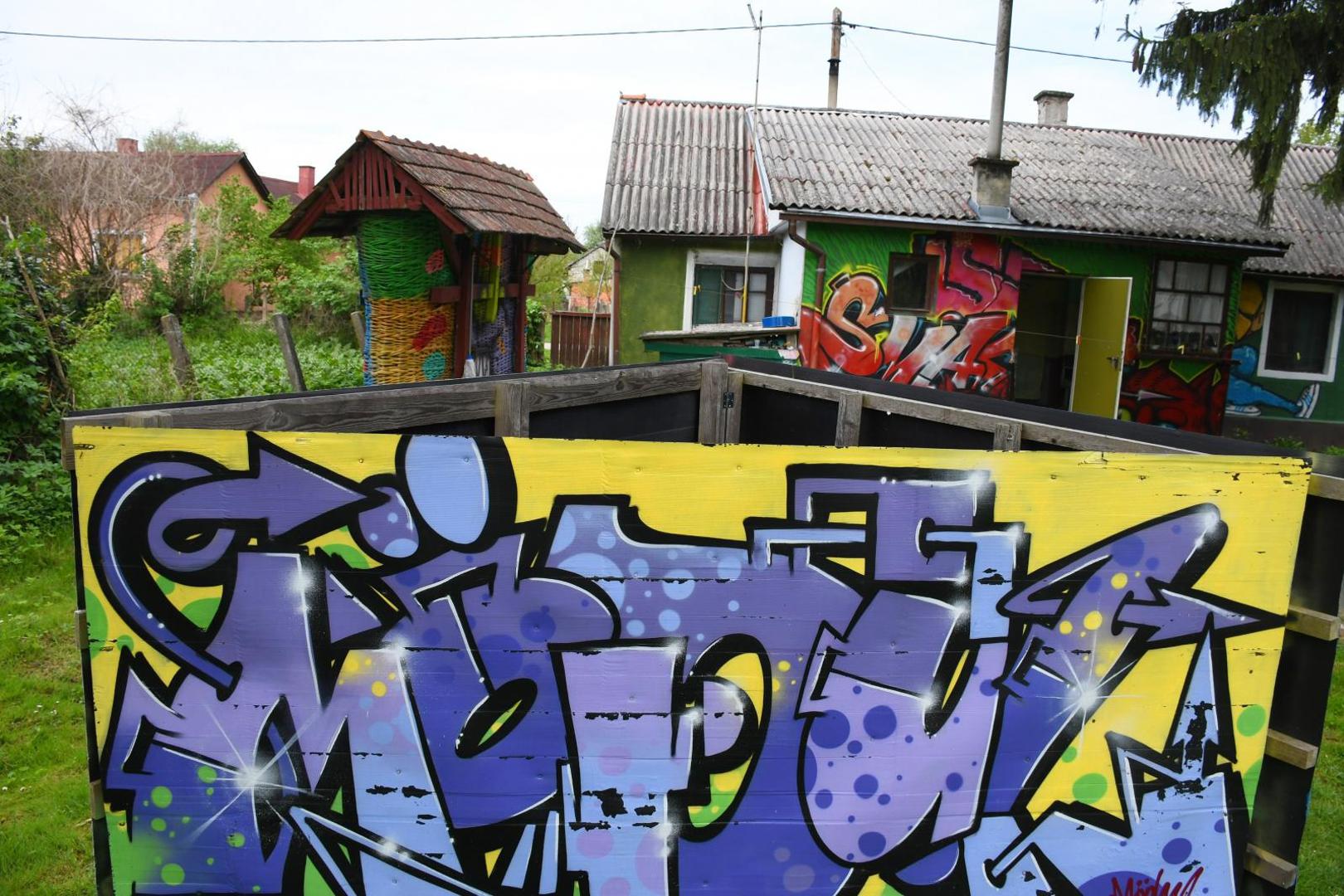03.05.2021., Legrad - Turisticka patrola Vecernjeg lista. Legrad. Jedna od najvecih atrakcija je Grafiti ranc.  
Photo:Damir Spehar/PIXSELL
