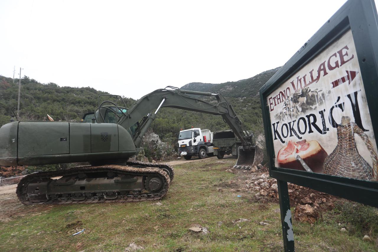 Hrvatska vojska započela s inženjerijskim radovima u Kokorićima