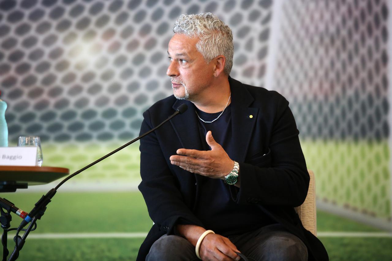 Opatija: Roberto Baggio na predstavljanju nogometnog kampa za djecu
