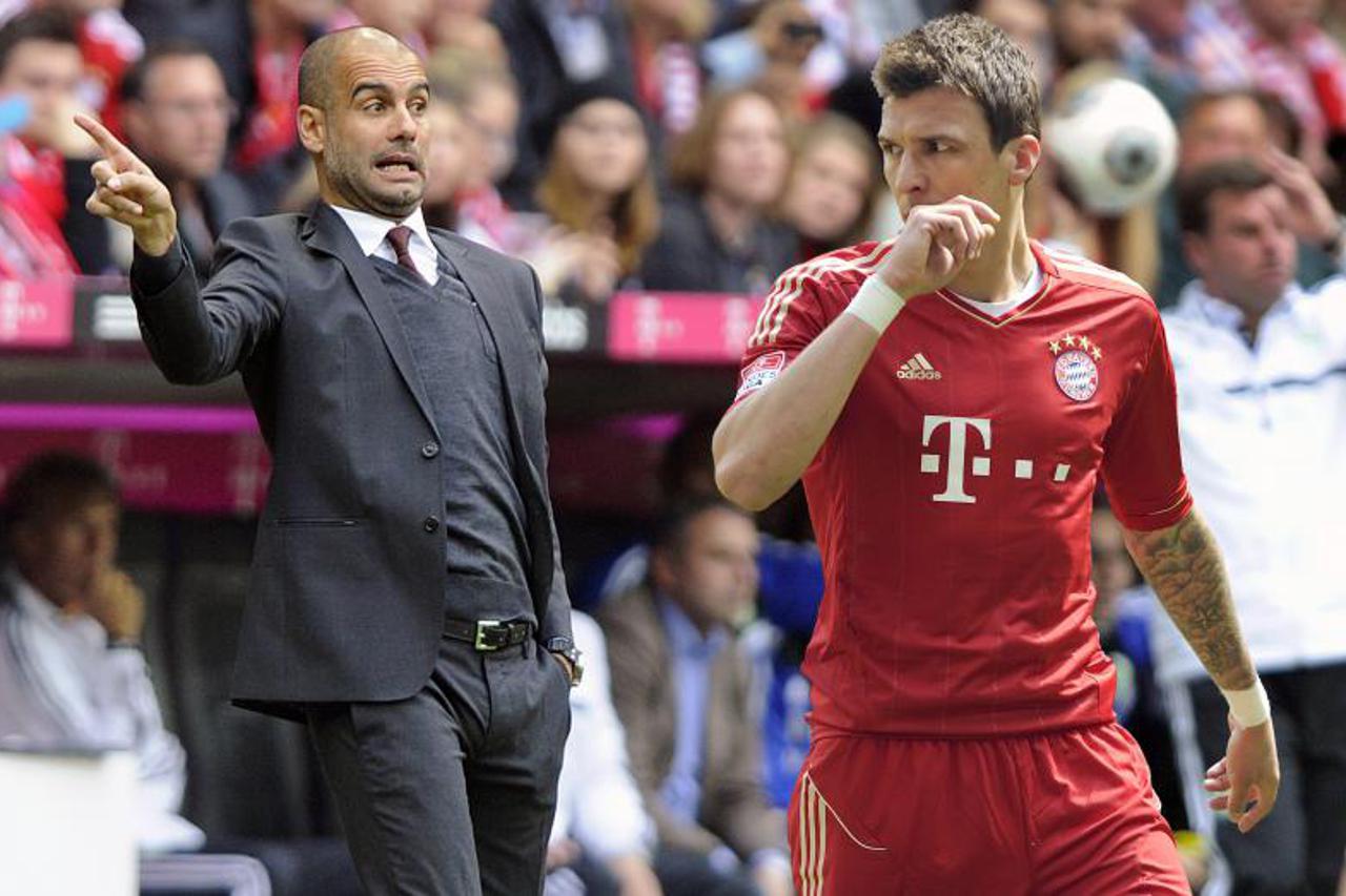 Pep Guardiola i Mario Mandžukić