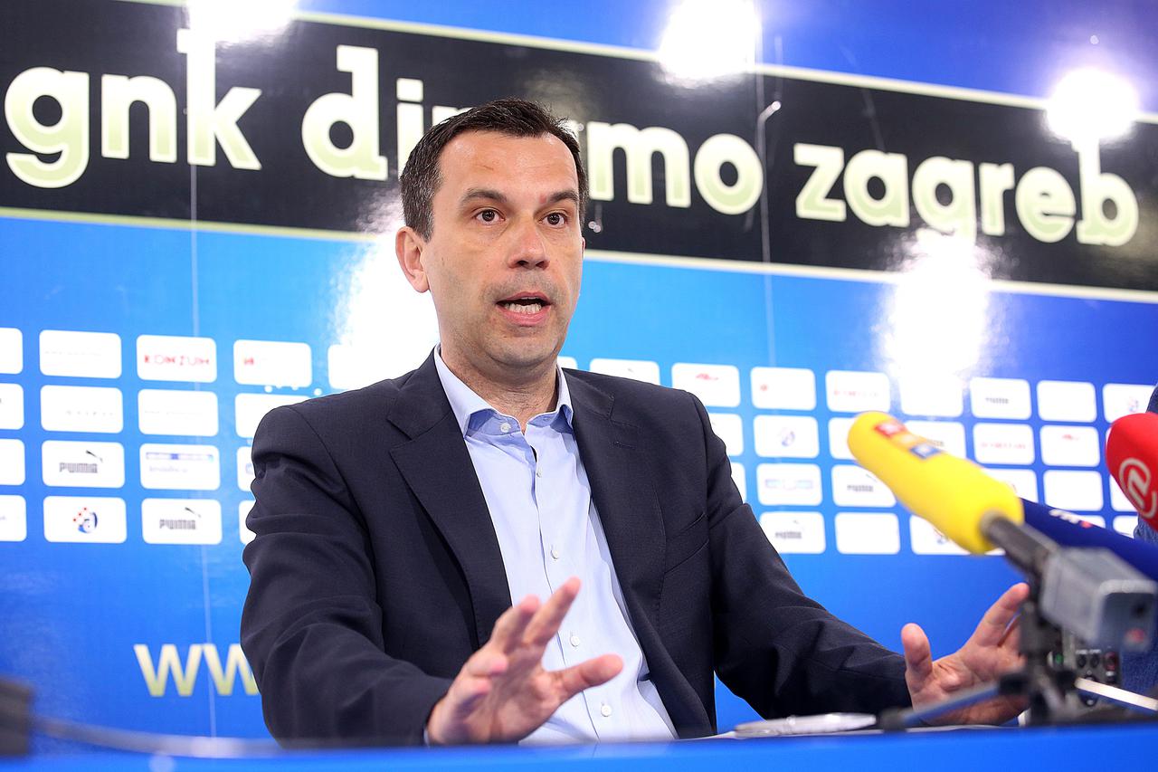 24.03.2014., Zagreb - Konferencija za medije GNK Dinamo o organizaciji utakmice HNK Hajduk Â? GNK Dinamo koja je zavrsila pobjedom Dinama 2:0. Tomislav Svetina.  Photo: Goran Stanzl/PIXSELL