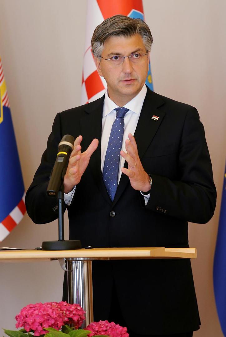 16.07.2020.,Zagreb - Konferencija za medije nakon sto je Andrej Plenkovic predao 76 potpisa predsjedniku Zoranu Milanovicu kao mandatar nove Vlade. Photo: Dalibor Urukalovic/PIXSELL