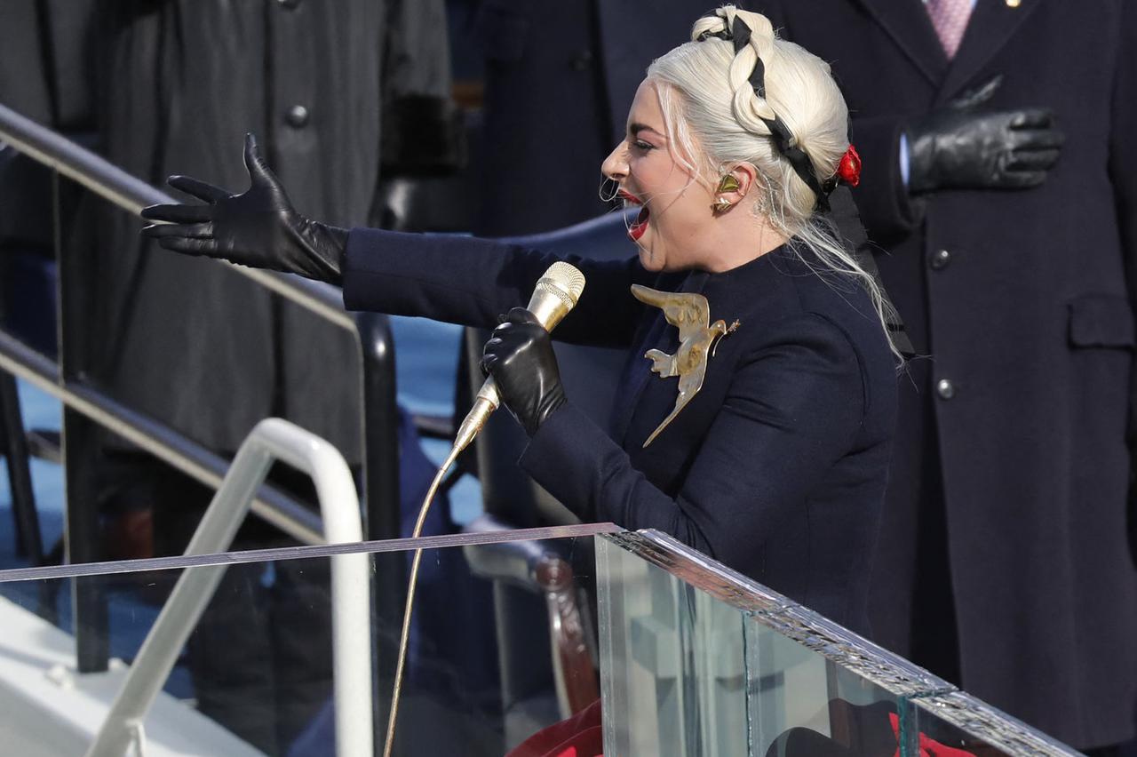 Lady Gaga at 2021 Presidential Inauguration - Washington