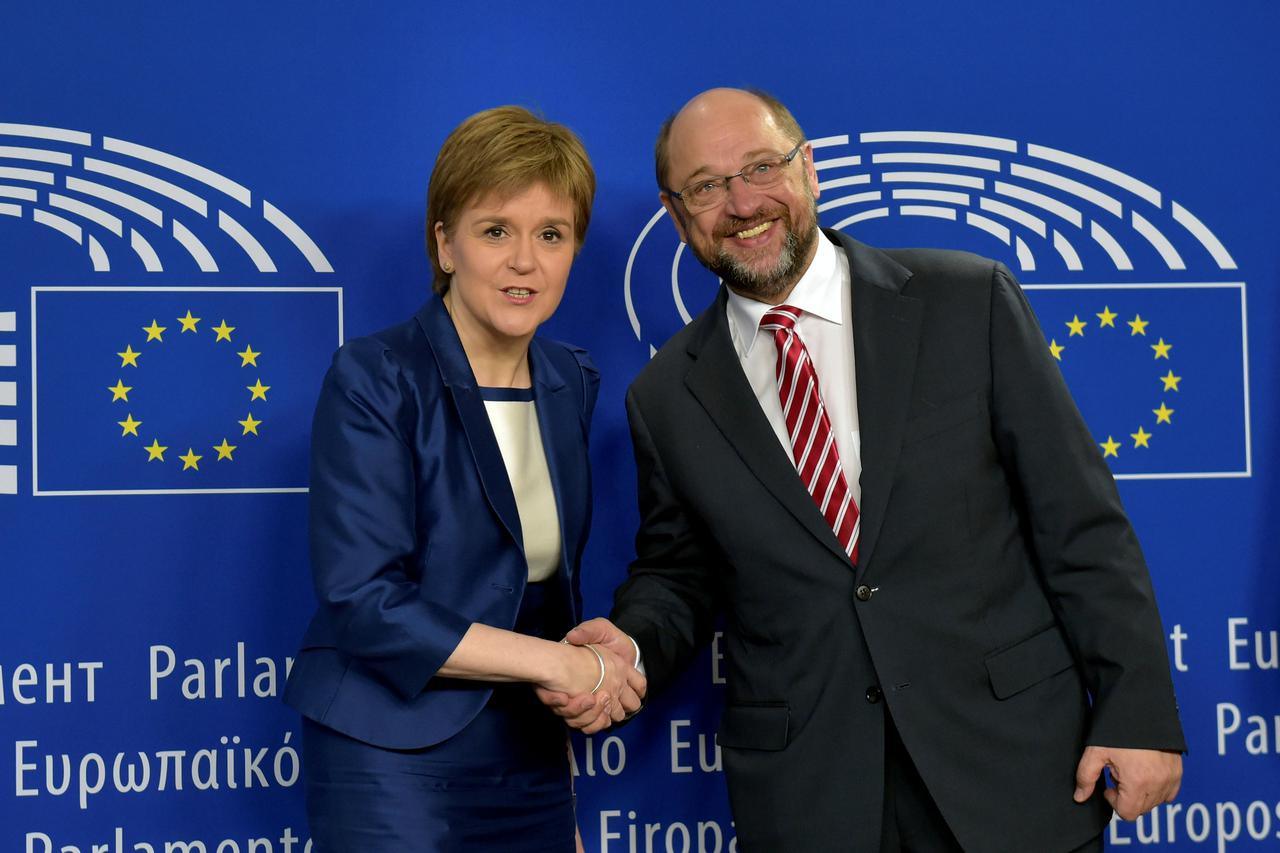 Nicola Sturgeon i Martin Schulz 