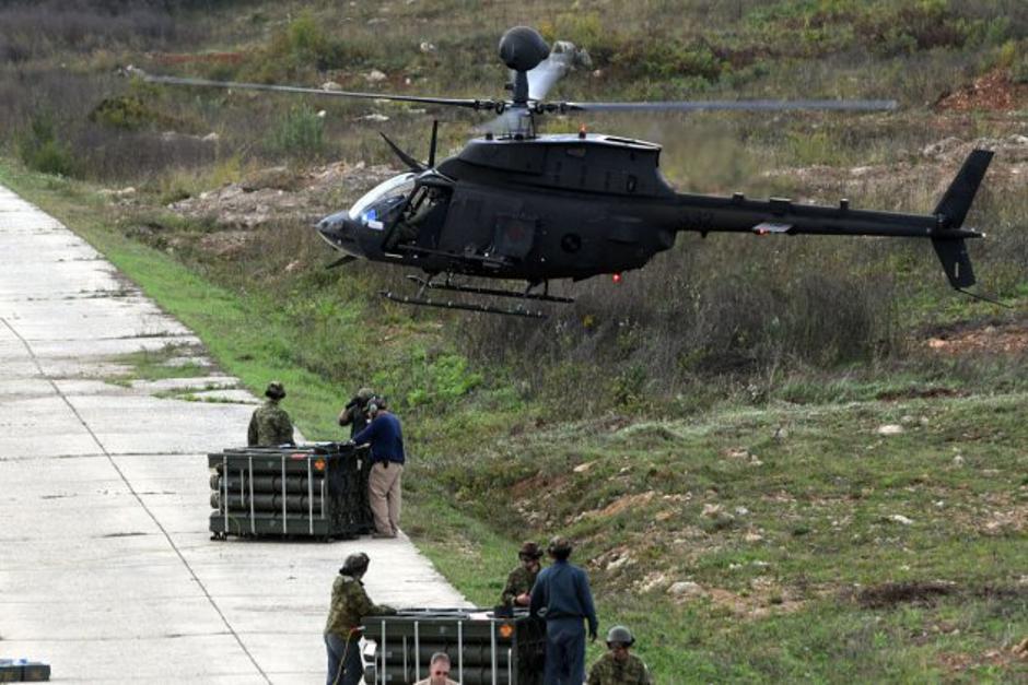 Prva samostalna gađanja hrvatskih pilota helikopterima Kiowa
