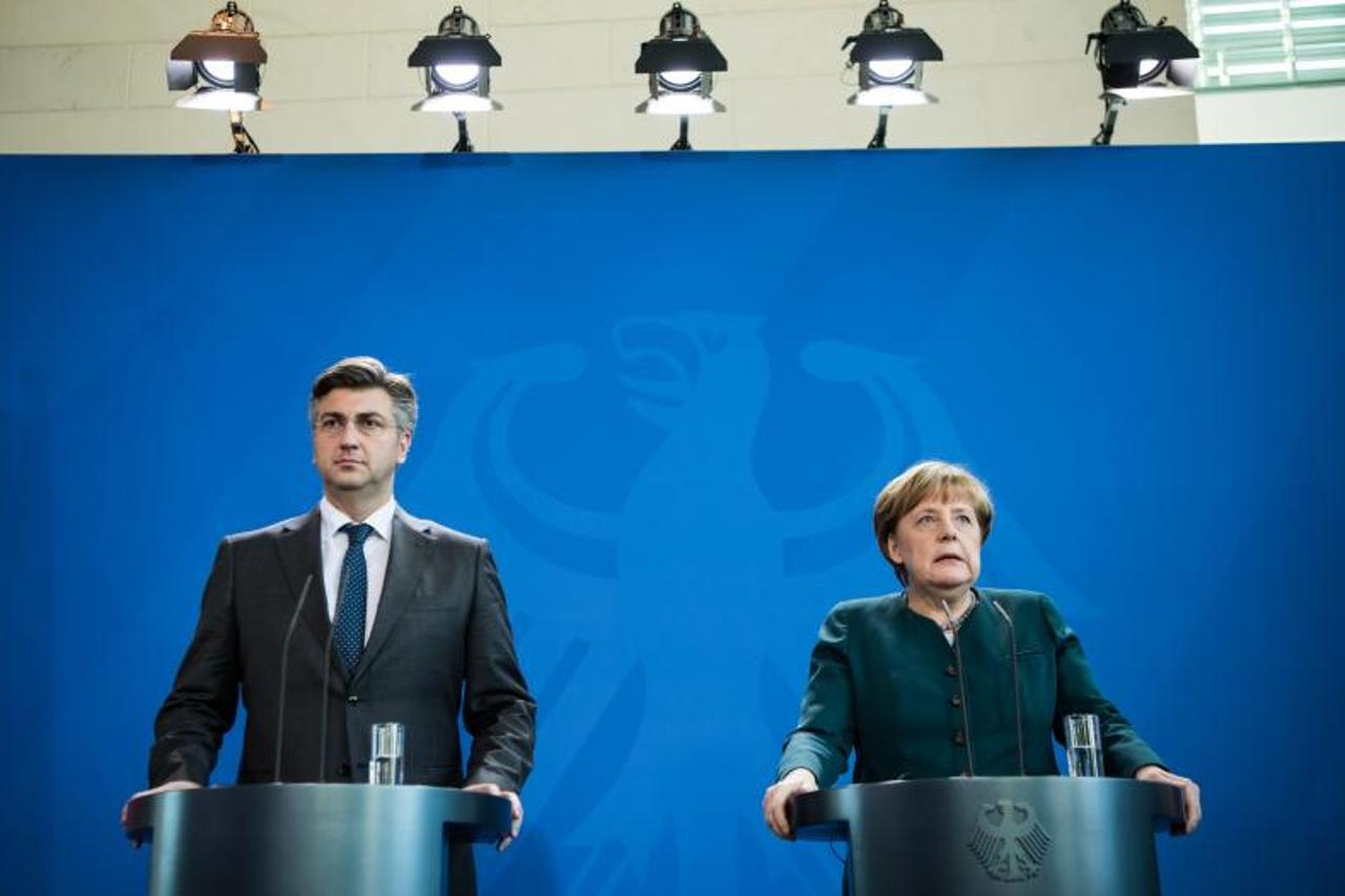 Angela Merkel i Andrej Plenković