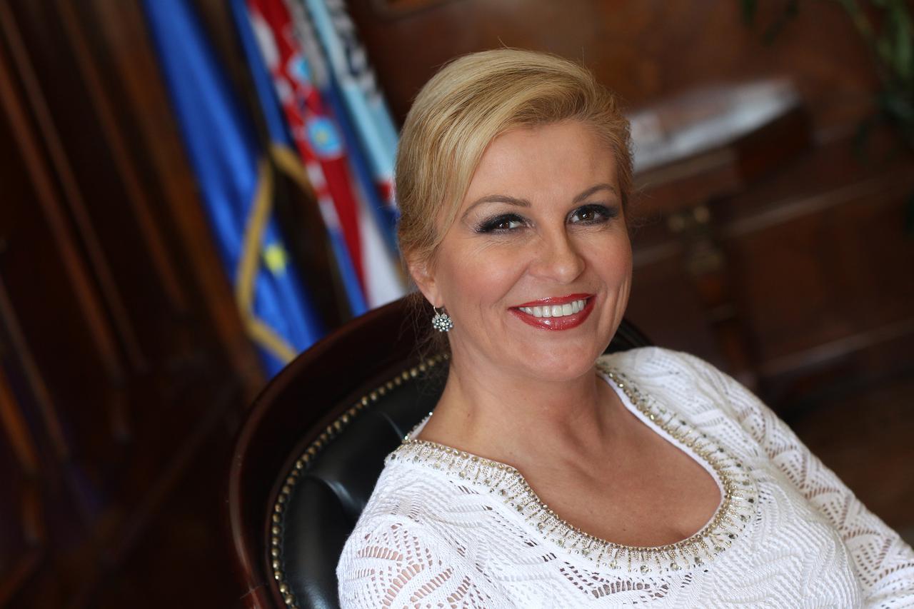 28.06..2014., Zagreb - Kolinda Grabar Kitarovic, kandidatkinja HDZ-a za predsjednicu Republike Hrvatske.