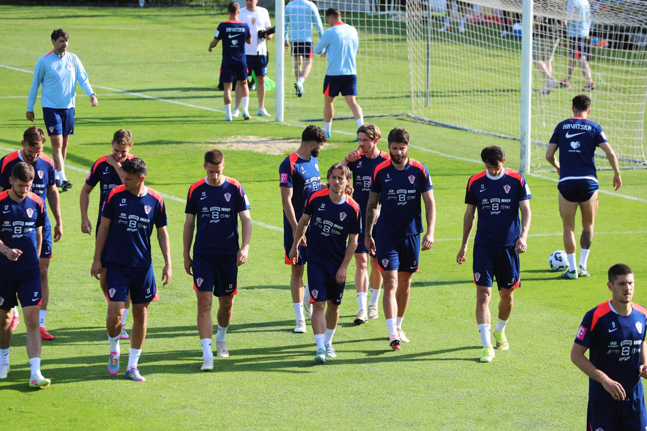 Rijeka: Trening hrvatske nogometne reprezentacije