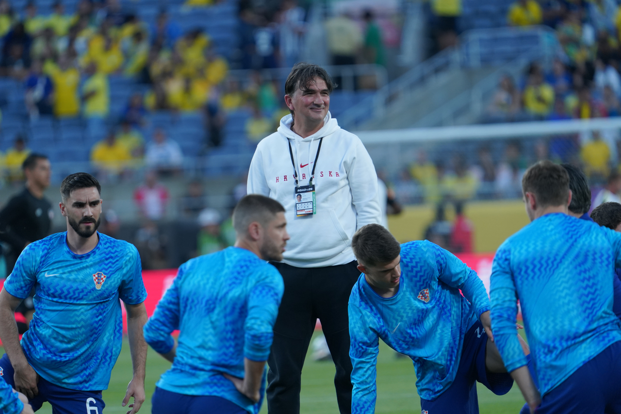 Orlando: Zagrijavanje igrača prije utakmice Hrvatske i Brazila