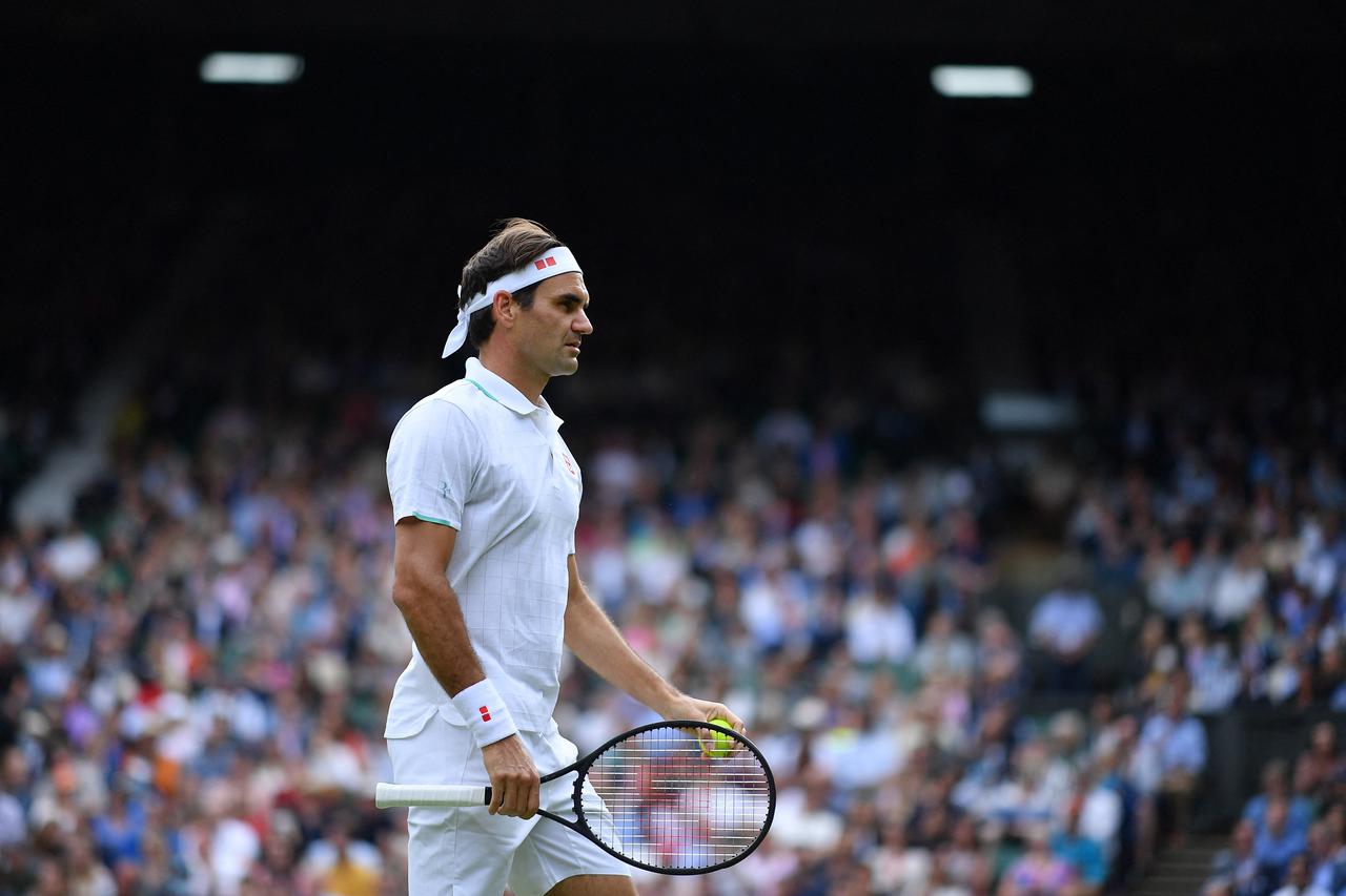 Novak Djokovic, Roger Federer sur le gazon du tournoi de tennis de Wimbledon