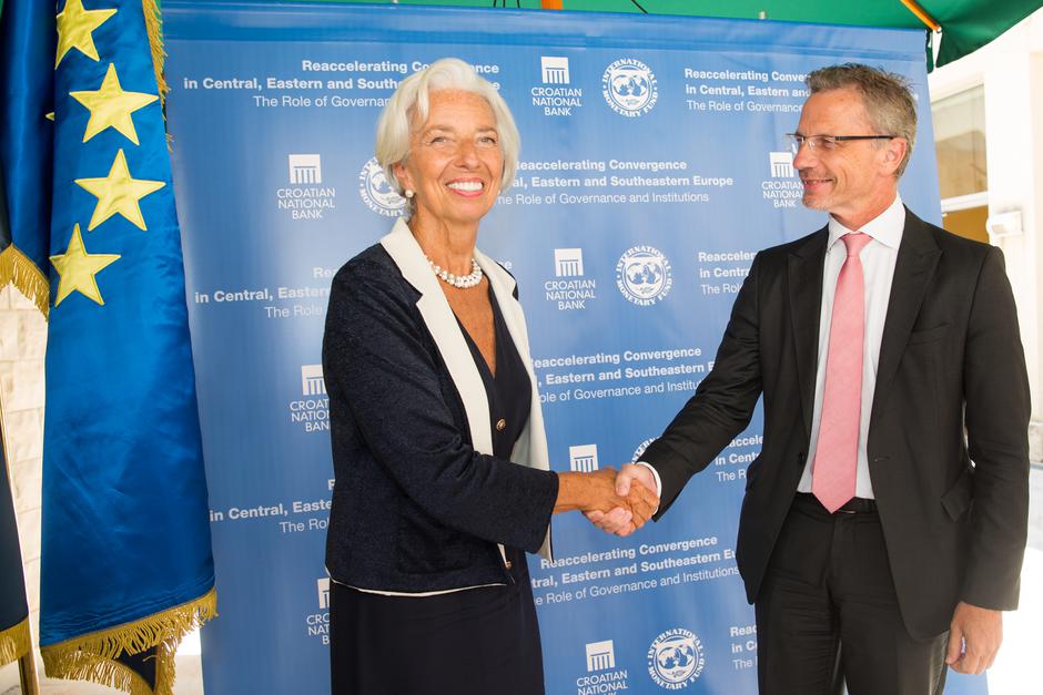 Dubrovnik: Christine Lagarde i Boris Vuj?i? dali izjavu za medije