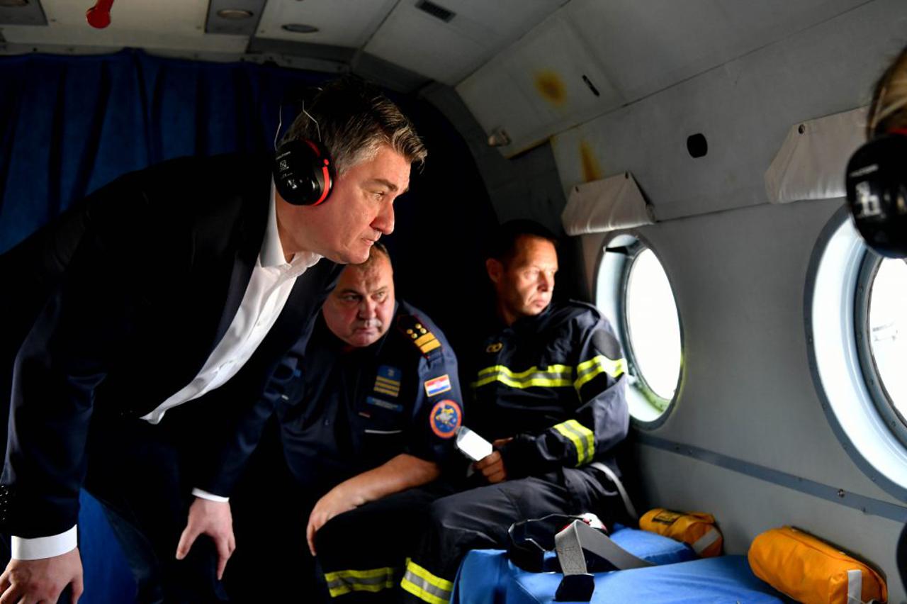 Milanović obišao požarište kod Segeta Gornjeg