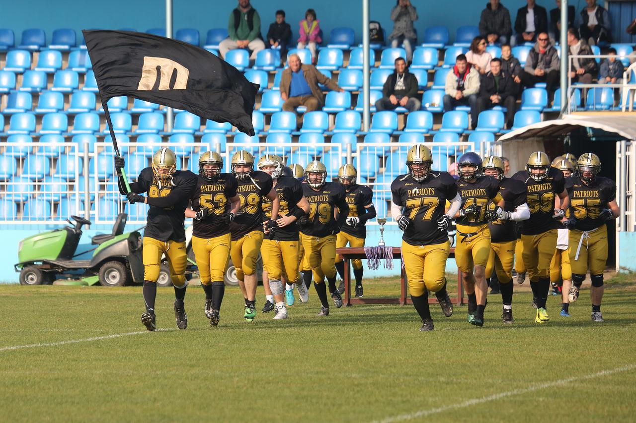14.11.2015., Gradski stadion, Vukovar - Finalna utakmica Hrvatske lige americkog nogometa, Zagreb Patriots - Osijek Cannons.  Photo: Marko Mrkonjic/PIXSELL