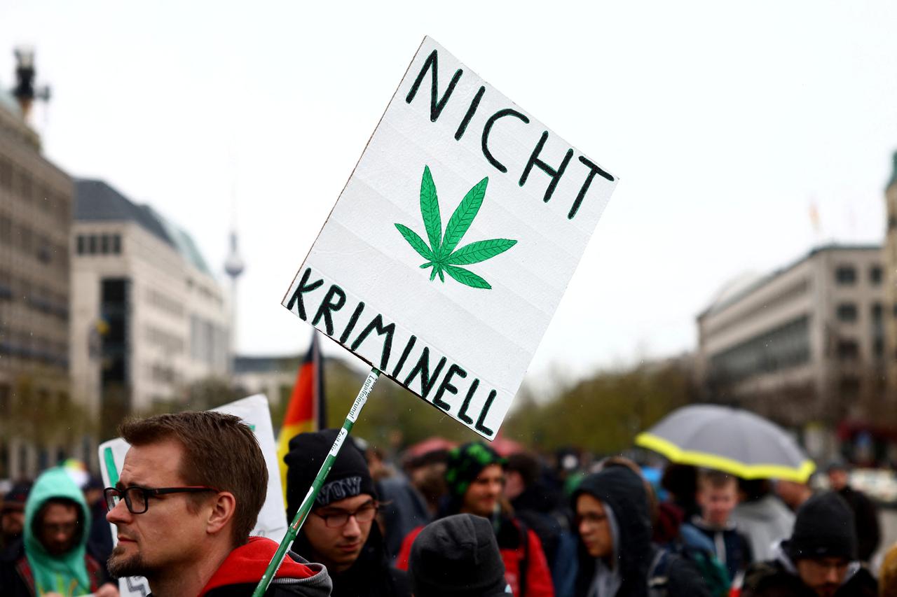 FILE PHOTO: World cannabis day in Berlin