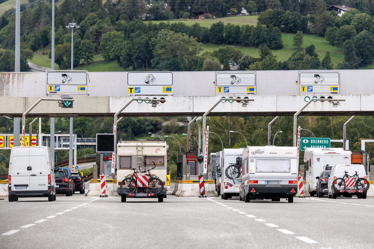 Toll station on the Brenner highway