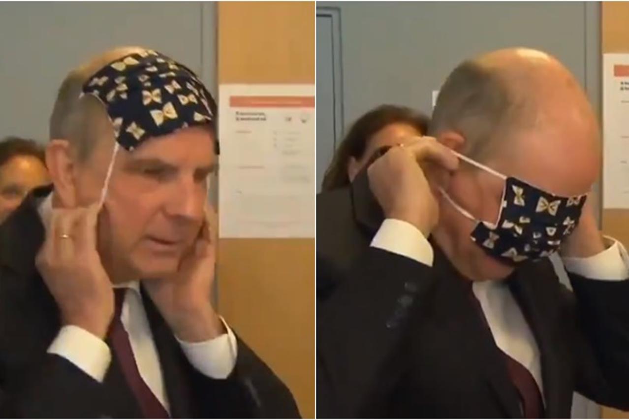 Belgijski ministar Koen Geens bori se sa stavljanjem maske