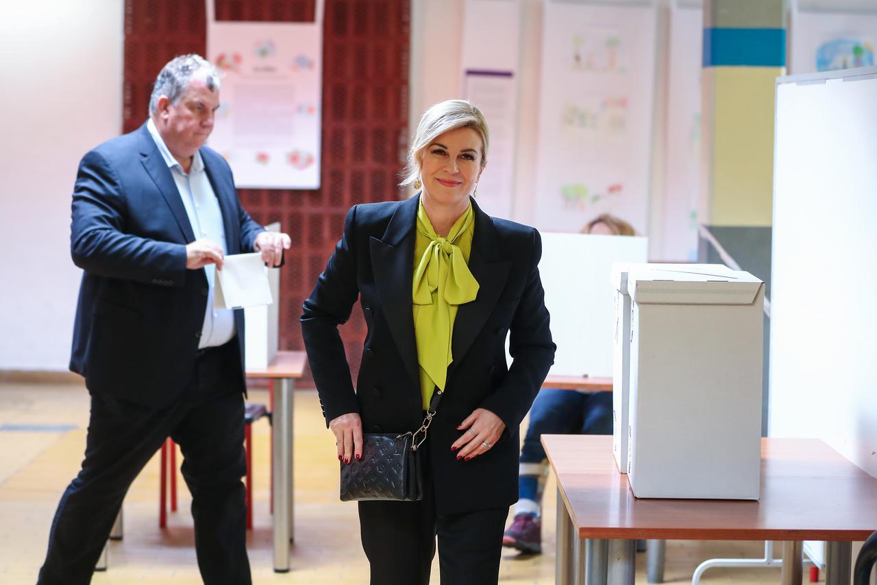 Zagreb: Kolinda Grabar-Kitarović glasovala na izborima za Europski parlament