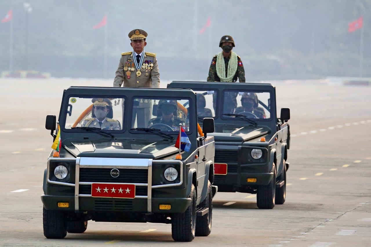 FILE PHOTO: Myanmar's junta chief, Senior General Min Aung Hlaing, in Naypyitaw